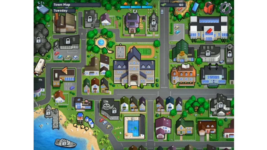 Summertime saga Diverse Locations